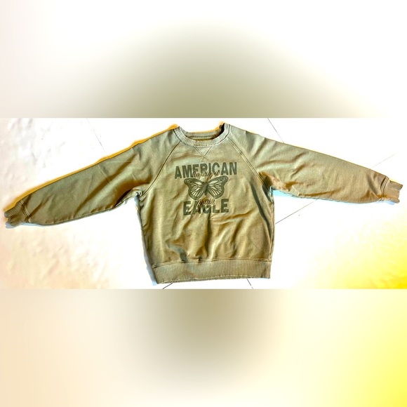 American Eagle Outfitters “Anything Is Possible” Women’s Sage Green Sweatshirt - Picture 2 of 16